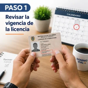 Paso 1 para renovar licencia de conducción: verificar la vigencia y fecha de vencimiento del documento