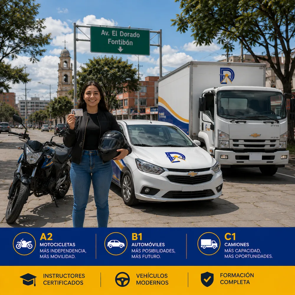 Curso de conducción A2, B1 y C1 en Kennedy Bogotá - Dominio Vial